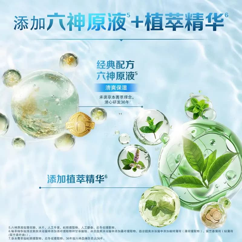 【爆卖1亿瓶】六神经典沐浴露男士女国货控油清凉薄荷官方旗舰店 - 缩略图5