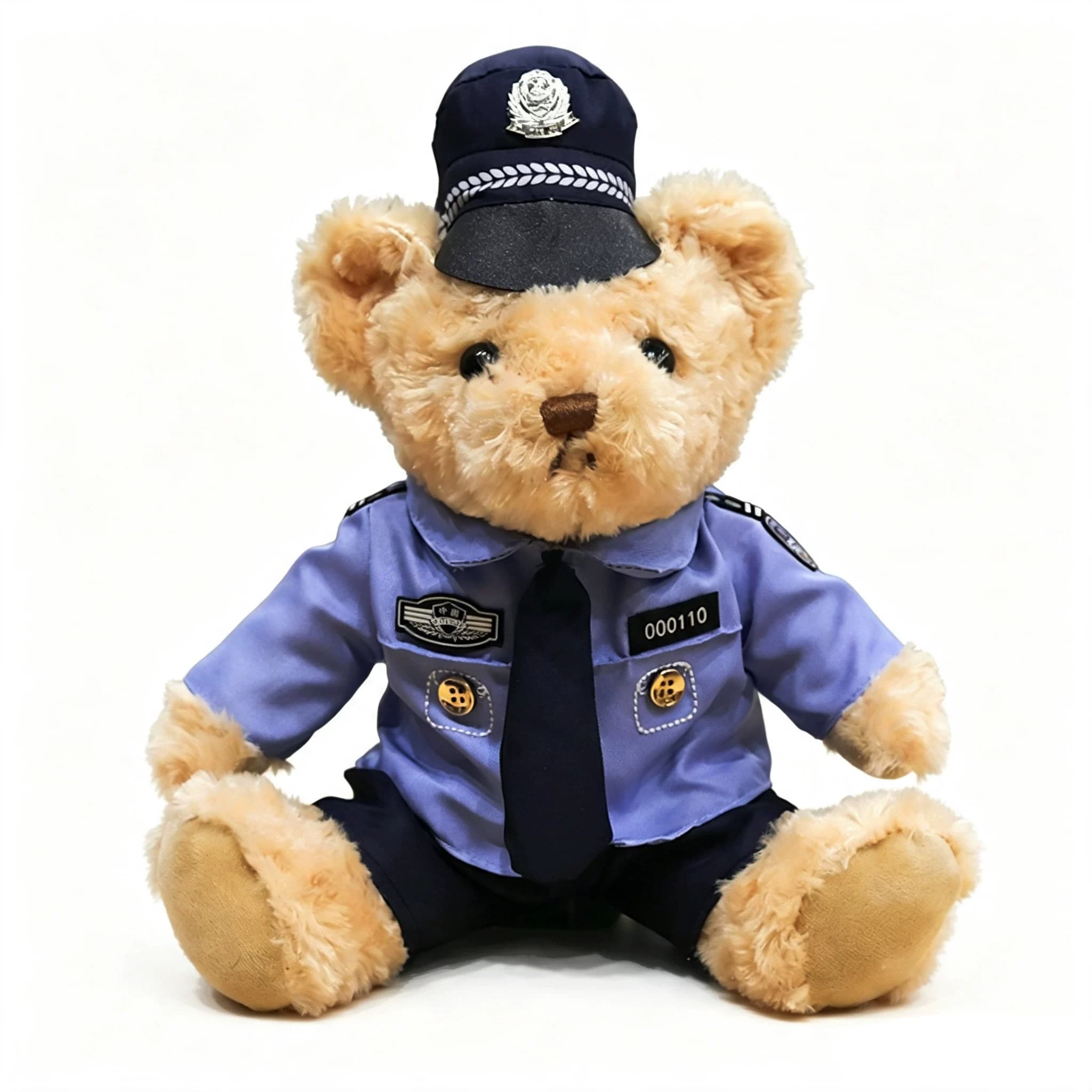 网红交警小熊玩偶公仔制服铁骑警察毛绒玩具定制宣传活动礼品批发 - 缩略图5