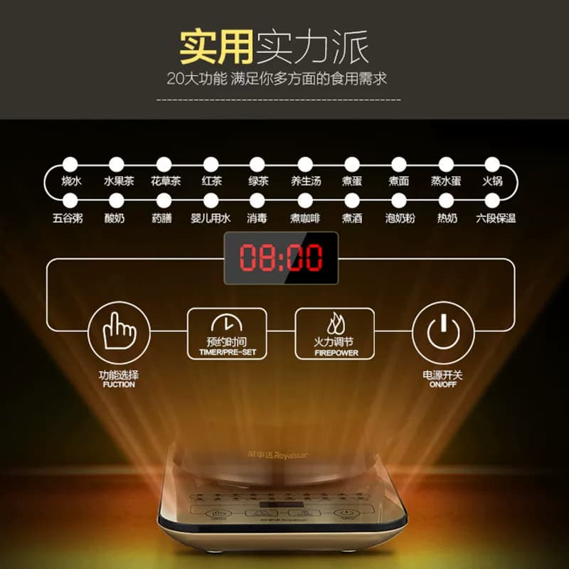 荣事达养生壶加厚玻璃全自动多功能家用2L升大容量养身煮茶器煎药 - 缩略图5