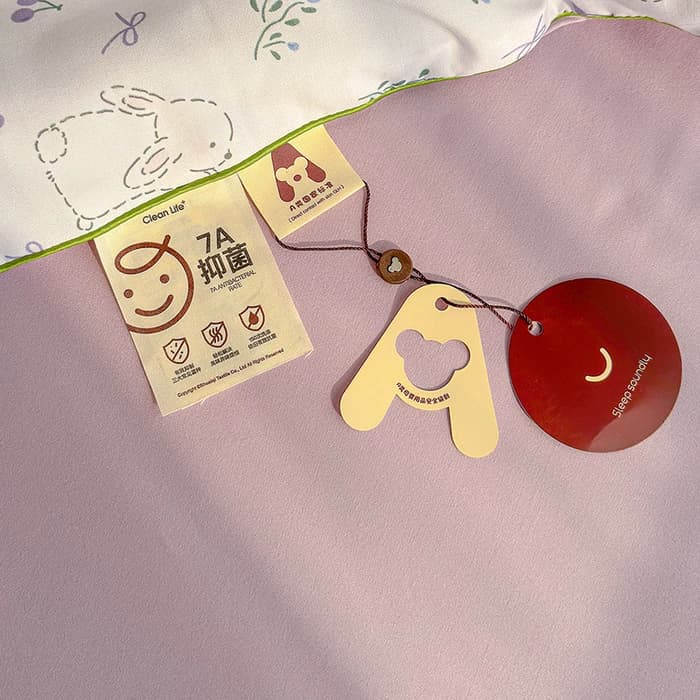 A+母婴级公主风水洗双层纱亲肤夏被绗缝可机洗儿童被单双人被子 - 缩略图4