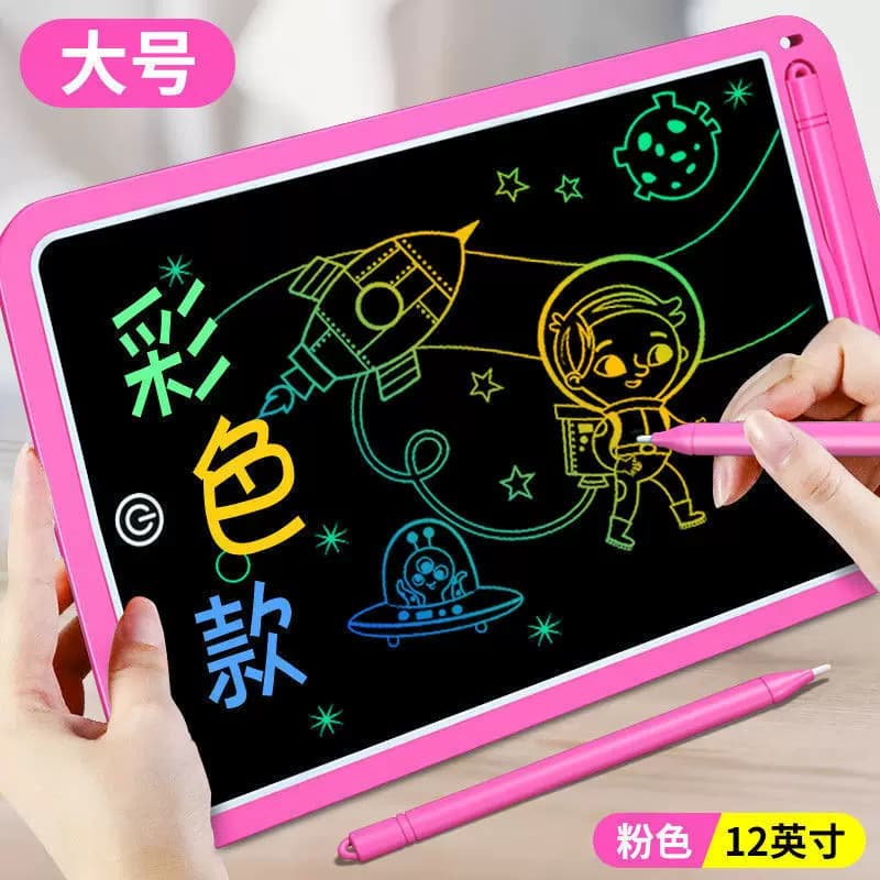 LED绘画板液晶写字板大号尺寸彩色一键删除涂鸦儿童宝宝画涂色板 - 缩略图2
