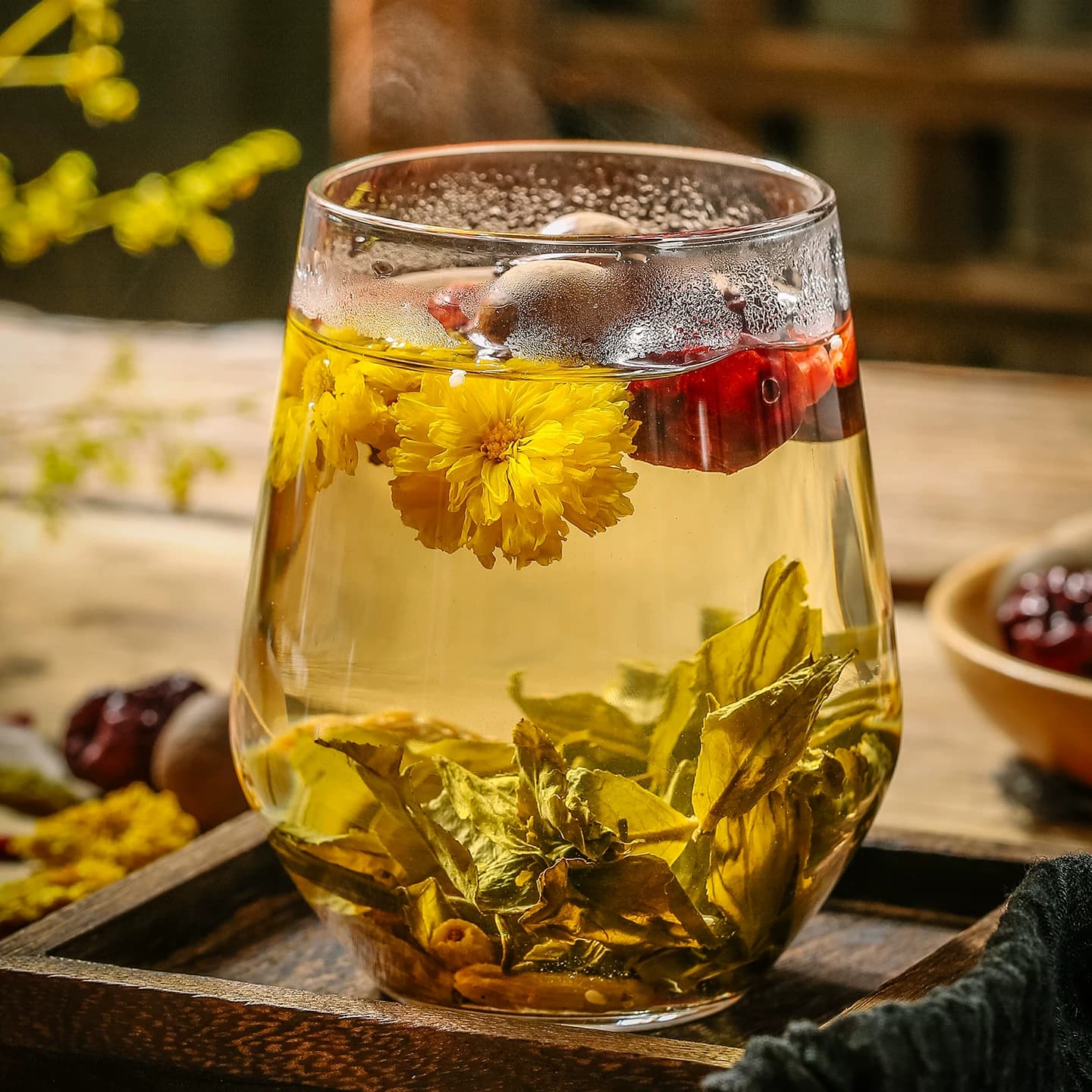 陇萃堂八宝茶宁夏银川菊花三泡台茶小袋装盖碗茶兰州特产三炮台茶 - 缩略图4