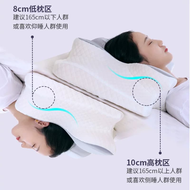 记忆棉枕头护颈椎助睡眠防打鼾慢回弹成人侧睡专用枕头枕芯蝶形枕 - 缩略图5