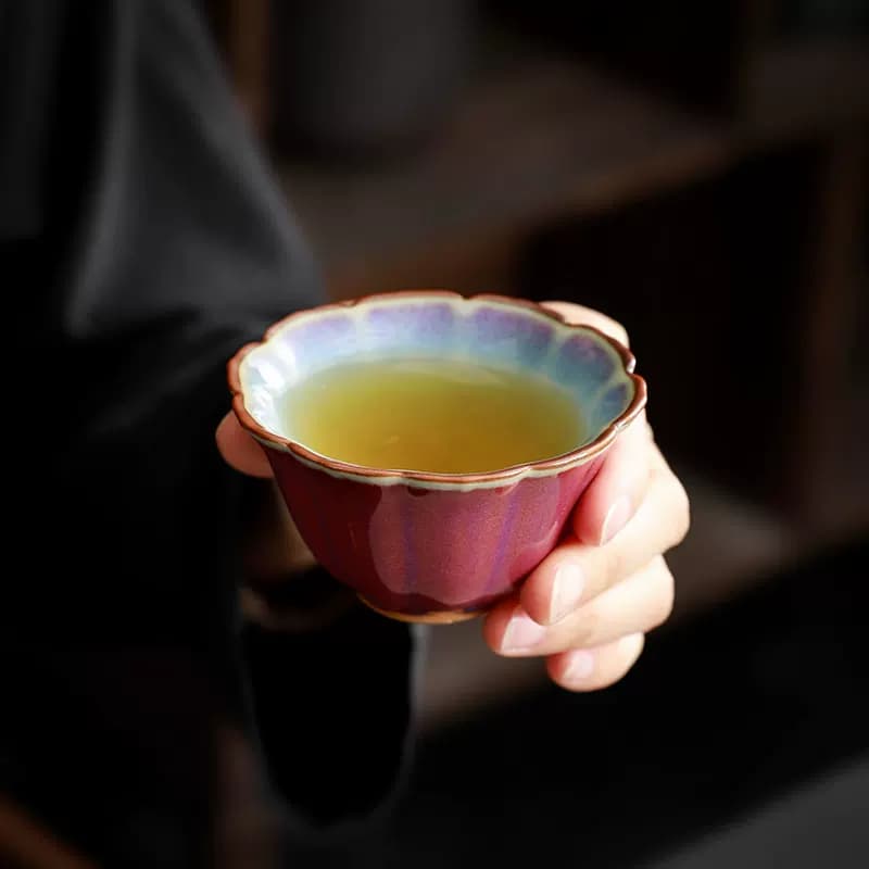 国潮文创五大名窑功夫茶具茶杯套装陶瓷主人杯高档茶盏茶碗伴手礼 - 缩略图4