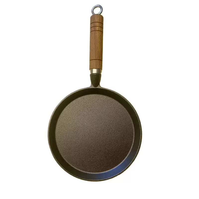 铸铁平底锅手抓饼煎饼锅铁板鏊子生铁煎锅无涂层便携锅电磁炉煎蛋 - 缩略图4