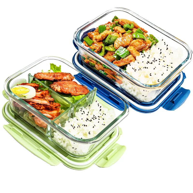 玻璃饭盒可微波炉加热专用的上班族带饭餐盒套装便当碗保温耐高温 - 缩略图5