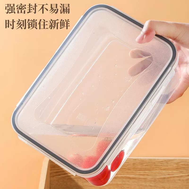 万能收纳保鲜盒多规格冰箱密封储物盒厨房分类整理5件套装 - 缩略图4