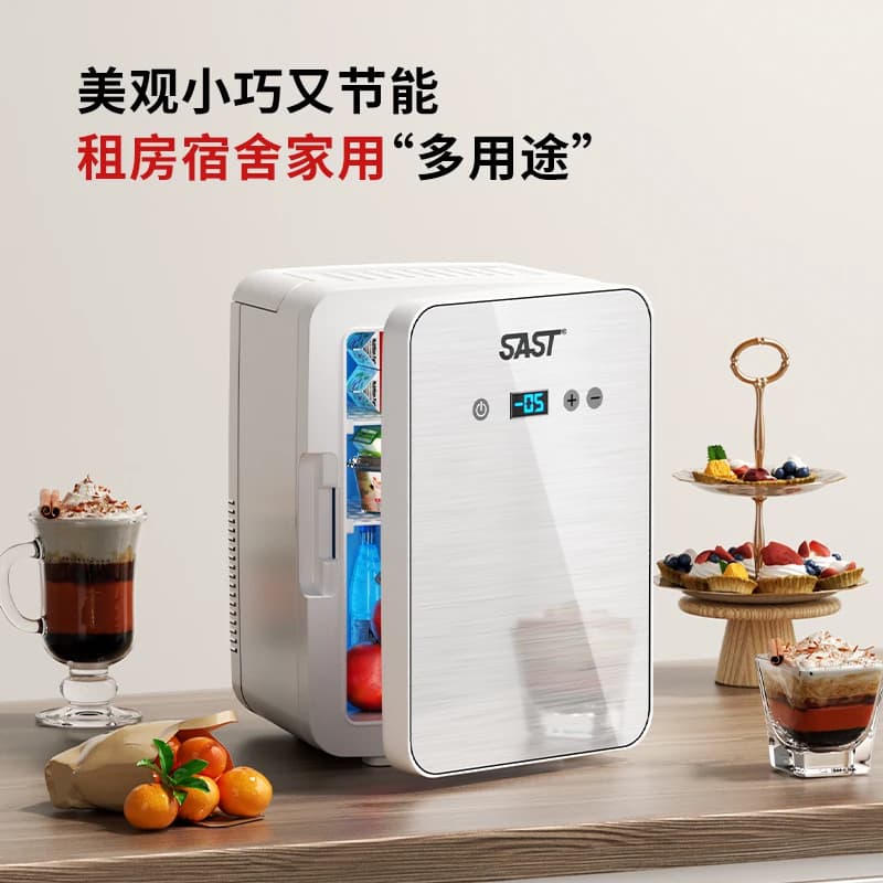 SAST迷你小冰箱冷冻冷藏保鲜家用租房宿舍办公室母乳小型车载冰柜 - 缩略图2