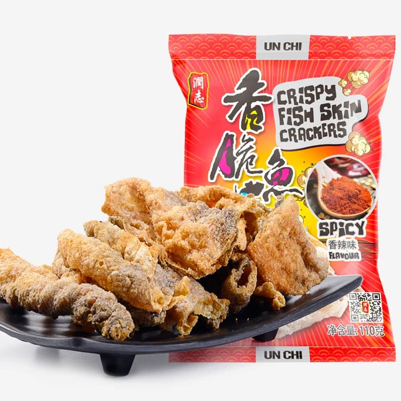 香港特产润志矶烧鱼皮110gx3包美食香脆炸鱼皮零食即食休闲食品 - 缩略图3