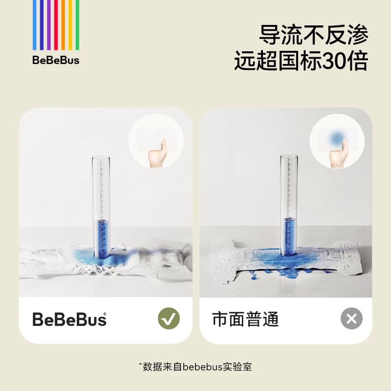 【未检出甲酰胺】BeBeBus装仔金标纸尿裤婴儿宝宝nb/s/m/xl码超薄 - 缩略图4