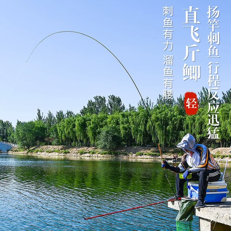 迷你鱼竿超短节小手竿套装便携式超轻超硬鲫鱼鳑鲏钓虾袖珍溪流竿 - 缩略图3