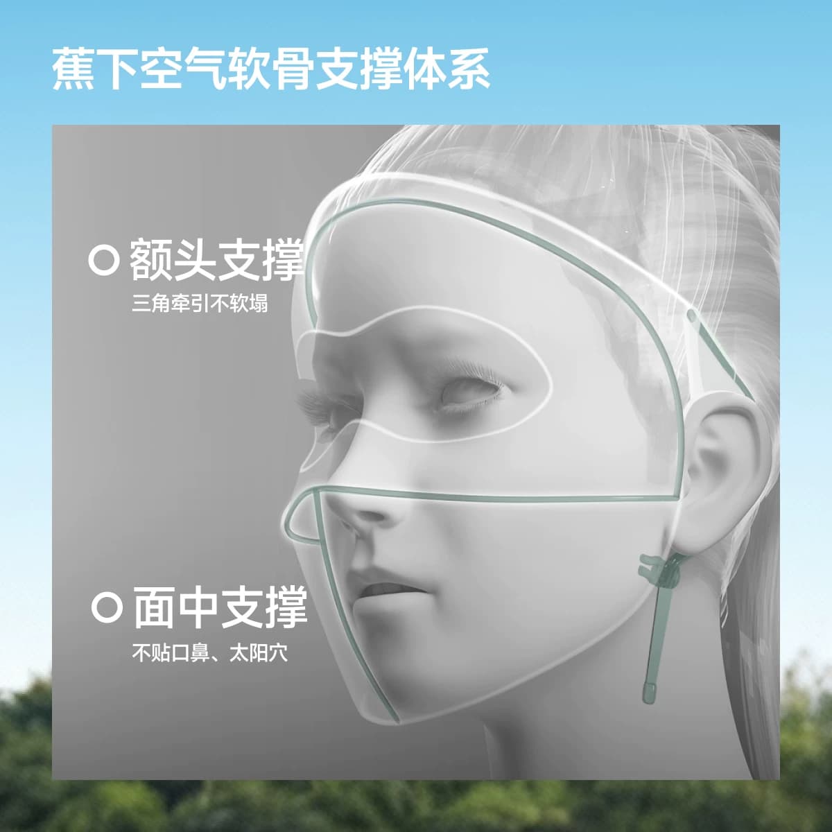 蕉下脸基尼AL333防晒面罩全脸防晒口罩防紫外线冰丝医美遮阳脸罩 - 缩略图4