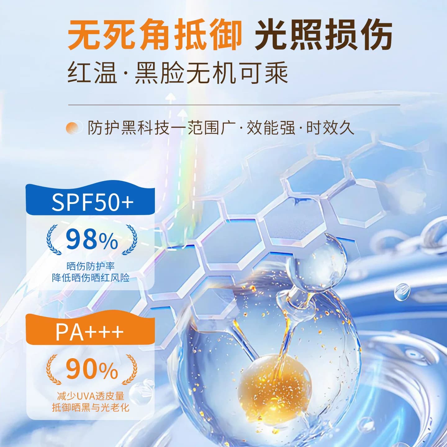 美白防晒隔离霜快速成膜清爽不油腻妆前提亮隔离防水防紫外线优品 - 缩略图4