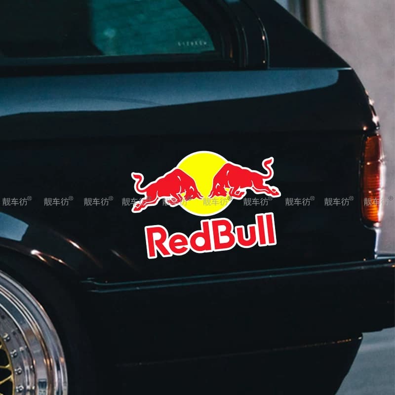 红牛Redbull赞助商LOGO反光装饰贴汽车电动摩托车划痕贴改装车贴 - 缩略图5