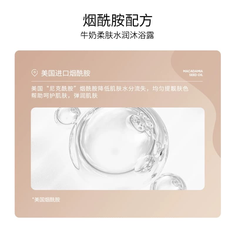 【拍一发二】蒂诗颜牛奶嫩肤水润沐浴露呵护肌肤锦密奶泡沐浴液F - 缩略图4