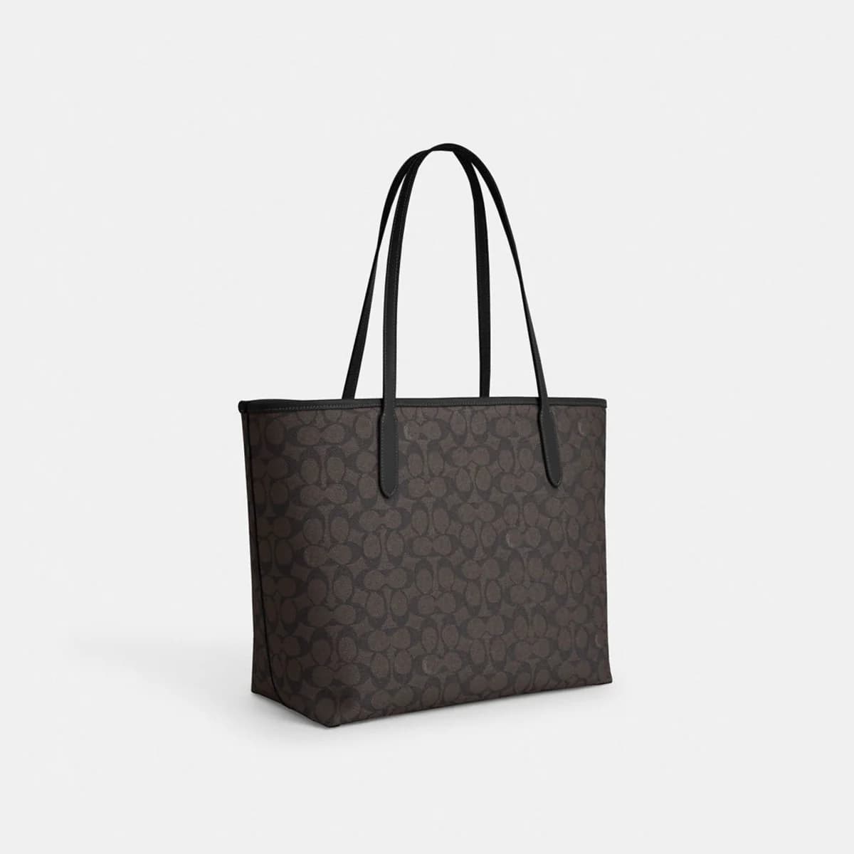 COACH/蔻驰官方 奥莱女士city33通勤大号老花单肩手提托特包CV976 - 缩略图3