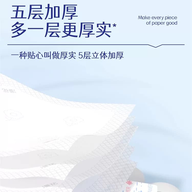 漫花400张抽纸5层加厚卫生纸面巾纸家用整箱餐巾纸巾学生实惠纸抽 - 缩略图4