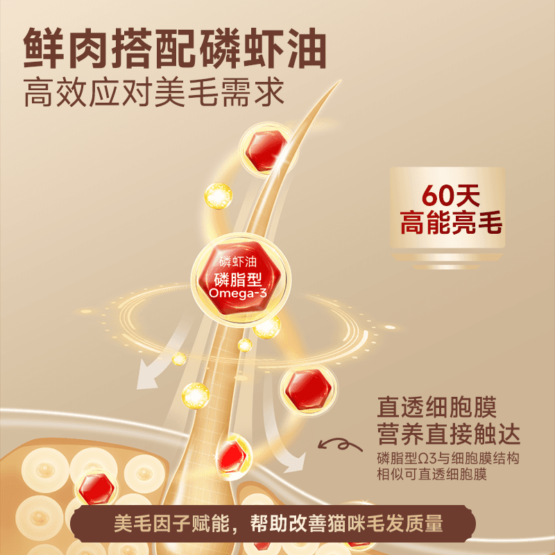 会员试用装|弗列加特3%磷虾油/肠道专研低温烘焙猫粮猫咪主食 - 缩略图4