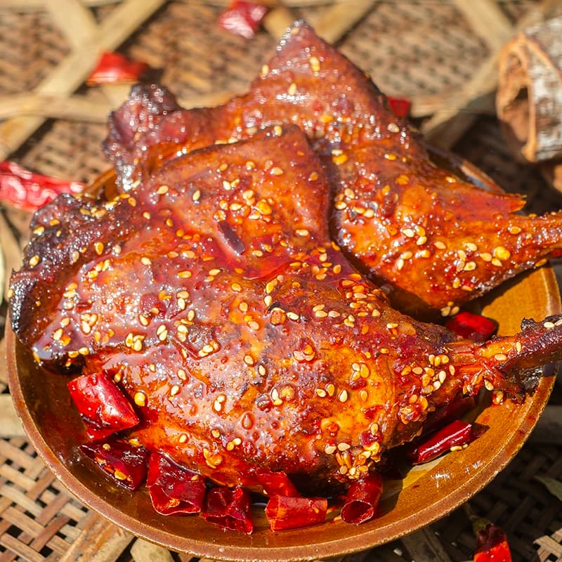 四川麻辣大鸭腿肉即食卤味零食真空熟食袋装冷吃休闲香辣小吃下酒 - 缩略图4