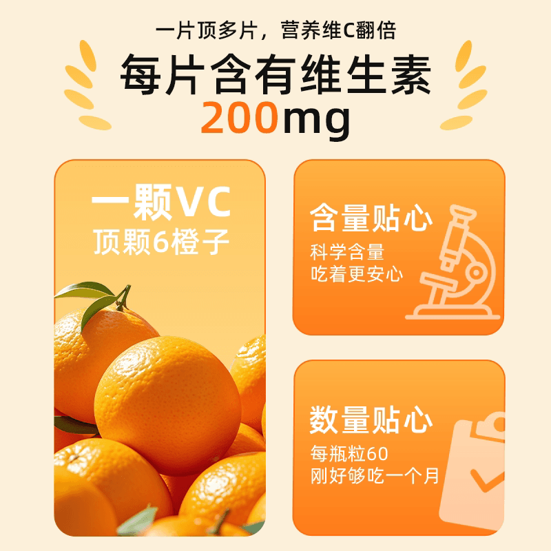 乐力维生素C片成人医用补维生素C药片vc片预防坏血病官方旗舰店 - 缩略图3