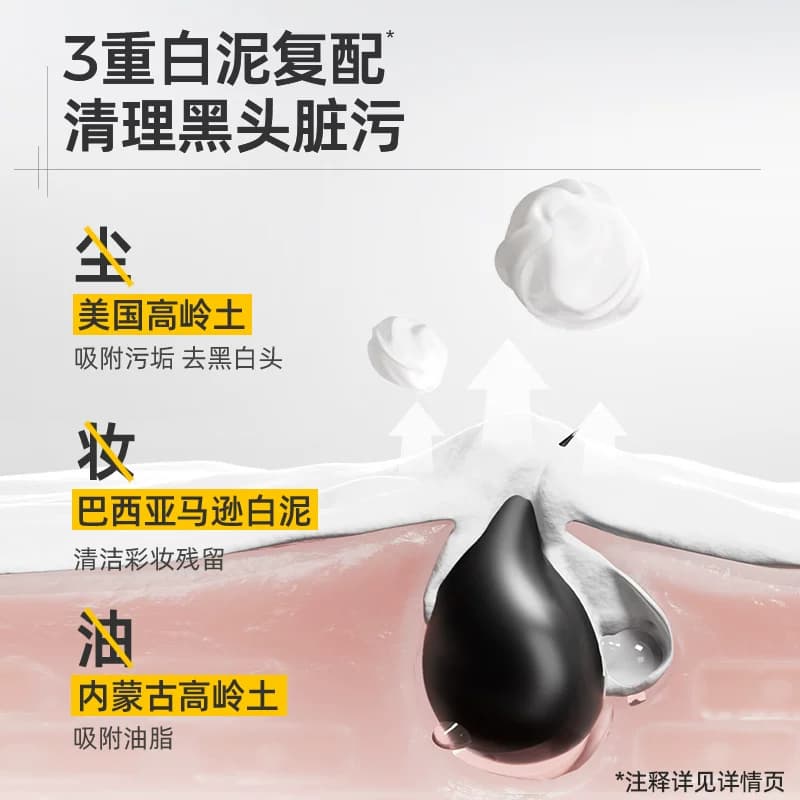 王一博C咖泥膜深层清洁收缩毛孔去黑头粉刺小罐膜面膜白泥油皮 - 缩略图4