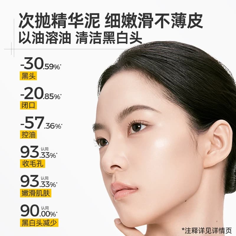 王一博C咖泥膜深层清洁收缩毛孔去黑头粉刺小罐膜面膜白泥油皮 - 缩略图2