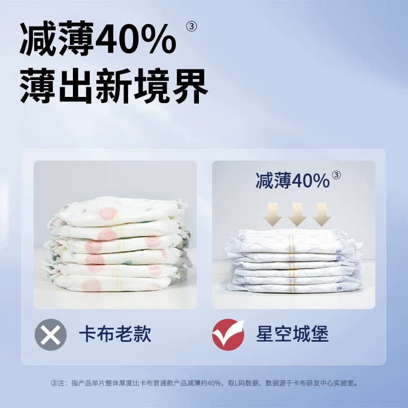 卡布星空城堡拉拉裤试用装纸尿裤婴儿超薄宝宝专用透气尿不湿柔软 - 缩略图5