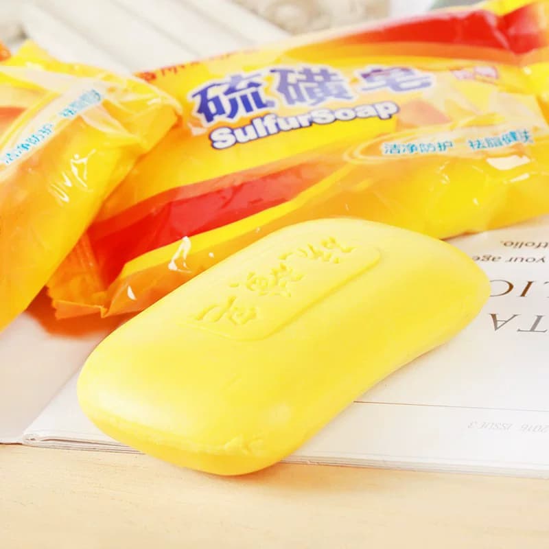 国货硫磺皂硫黄香皂洗手沐浴肥皂洗澡全身洗脸儿童皂 - 缩略图3