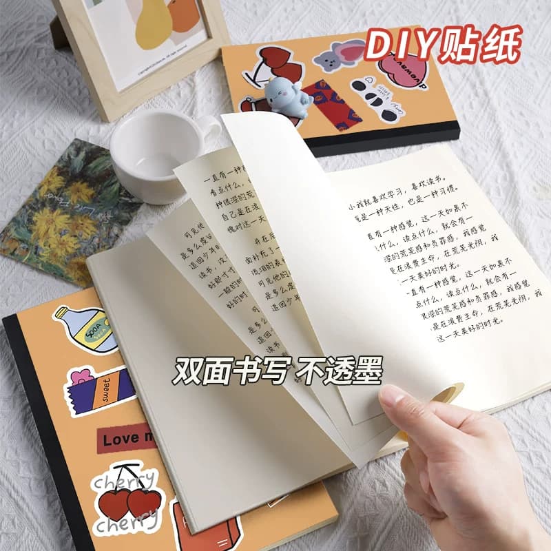 梦瑾超厚牛皮笔记本厚本子简约用a4复古空白本内页横线本b5牛皮纸记事本日记本a5加厚草稿本拍纸本便宜读书 - 缩略图4