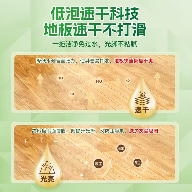 水卫士地板清洁剂木地板瓷砖清洗剂拖地洗地机专用去污抛光除菌液 - 缩略图2