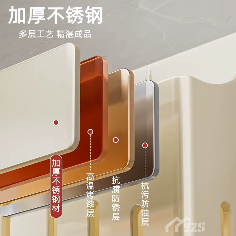 刀架筷子筒笼盒一体不锈钢厨房置物架勺子筷笼刀具收纳免打孔壁挂 - 缩略图4