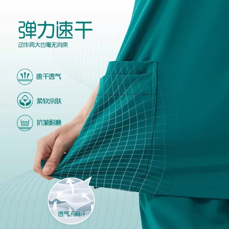 口腔牙科刷手衣女医生工作服洗手衣弹力医护专用手术室手术衣速干 - 缩略图4