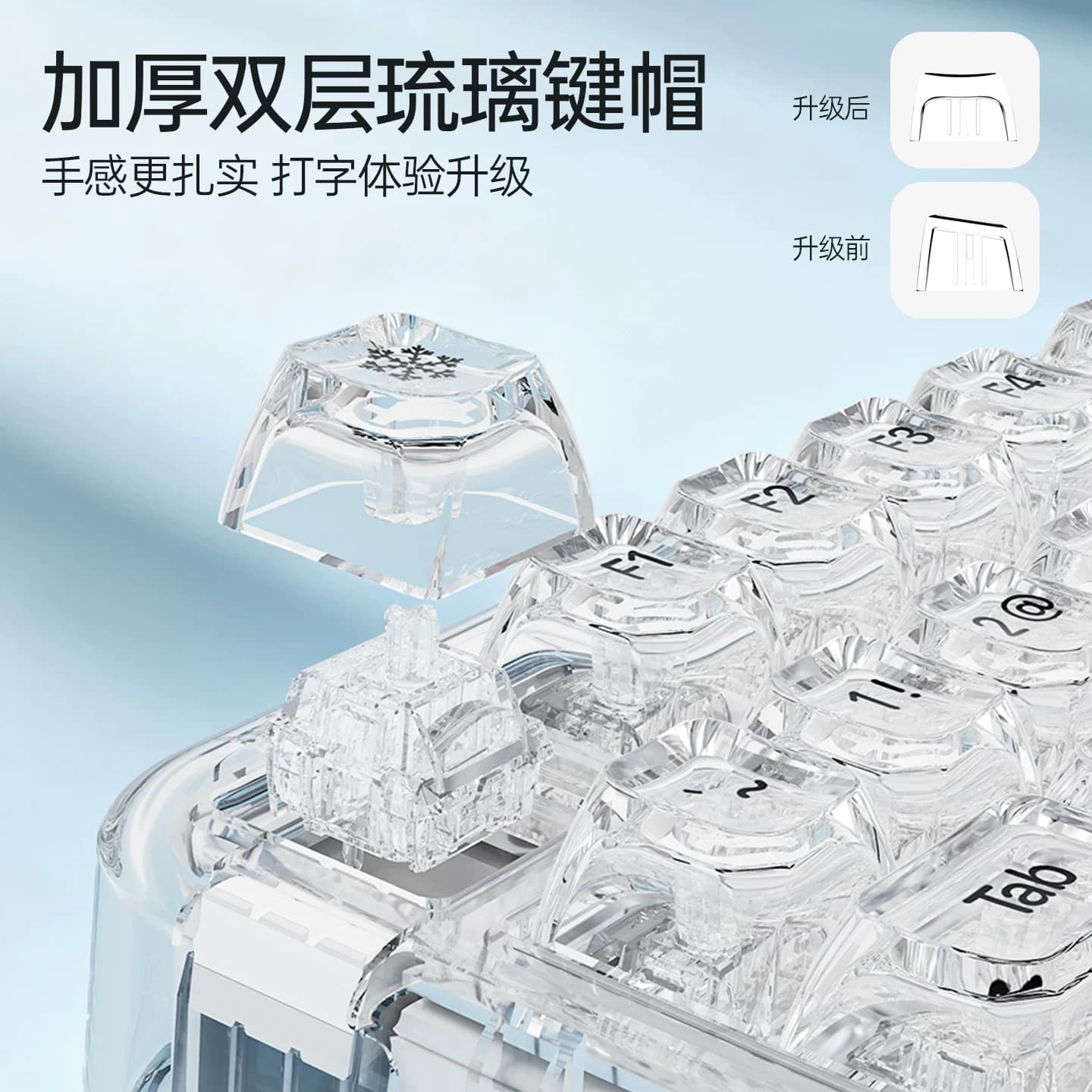 coolkiller无线三模透明客制化CK98ultra北极熊机械键盘游戏电竞 - 缩略图3