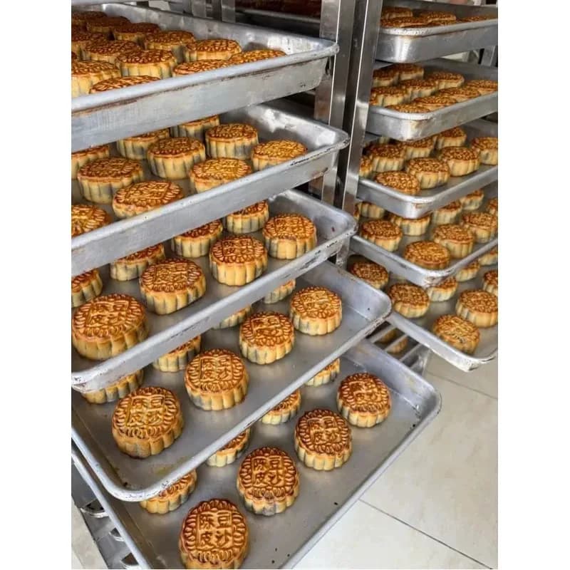 【净重2斤】红豆沙月饼广式老传统手工月饼中秋点心糕点手工制作 - 缩略图3