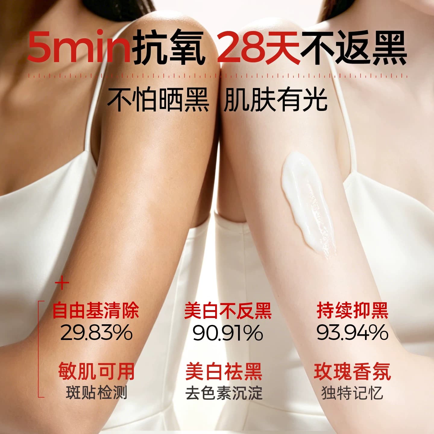乎刻身体乳蜜润美白精华乳烟酰胺冷白皮提亮焕肤晒黑后淡斑保湿 - 缩略图3
