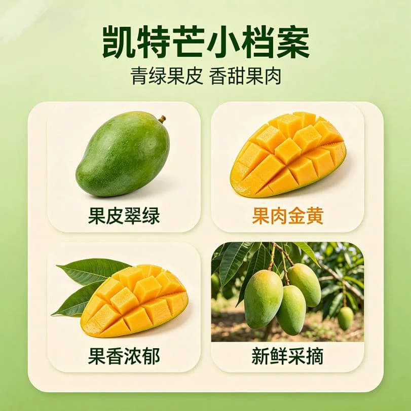 精品凯特芒果四川攀枝花新鲜现摘大水果香甜多汁包邮 - 缩略图2