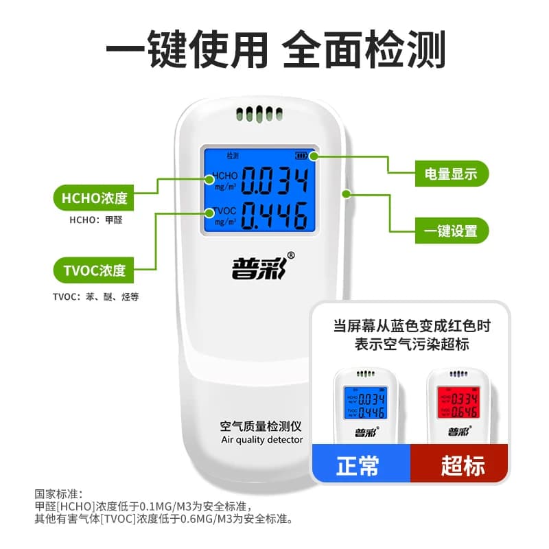 甲醛检测仪家用新房车橱柜卧室专业测甲醛精准空气质量检测试纸剂 - 缩略图3