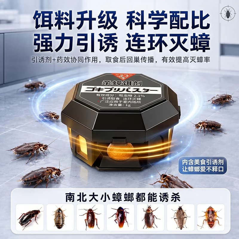 蟑螂药非无毒家用全窝室内端强效除虫卵双杀灭蟑螂正品官方旗舰店 - 缩略图5