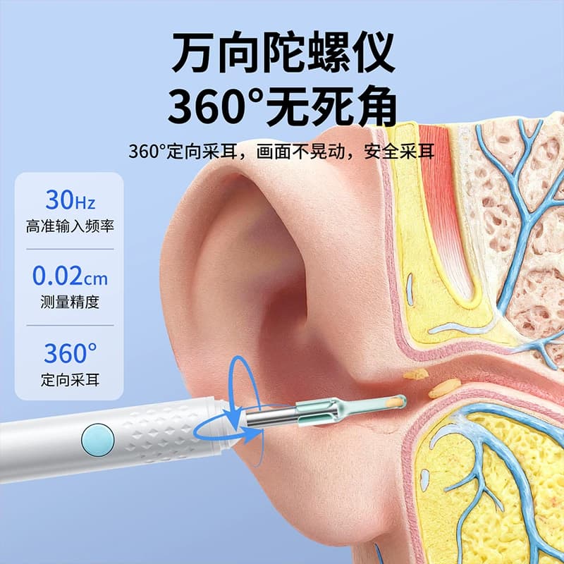 可视挖耳勺高清带镊子专业采耳工具耳朵内窥镜发光掏耳神器不伤耳 - 缩略图3