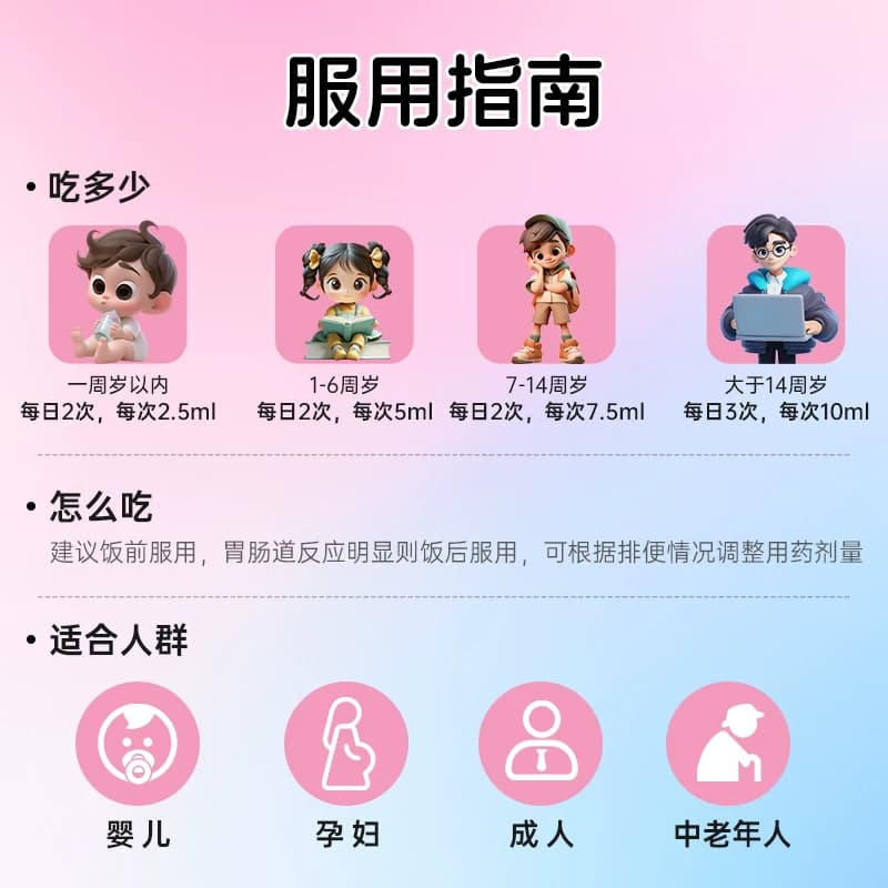 百亿】美罗乳果糖口服液100ml便秘成人老人润肠通便非杜密克利动 - 缩略图5