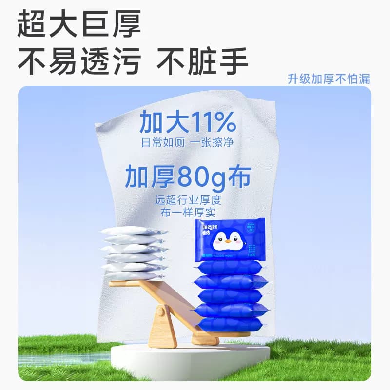 德佑湿厕纸便携小包男女专用洁厕湿巾擦屁股孕妇婴儿外出专用 - 缩略图3