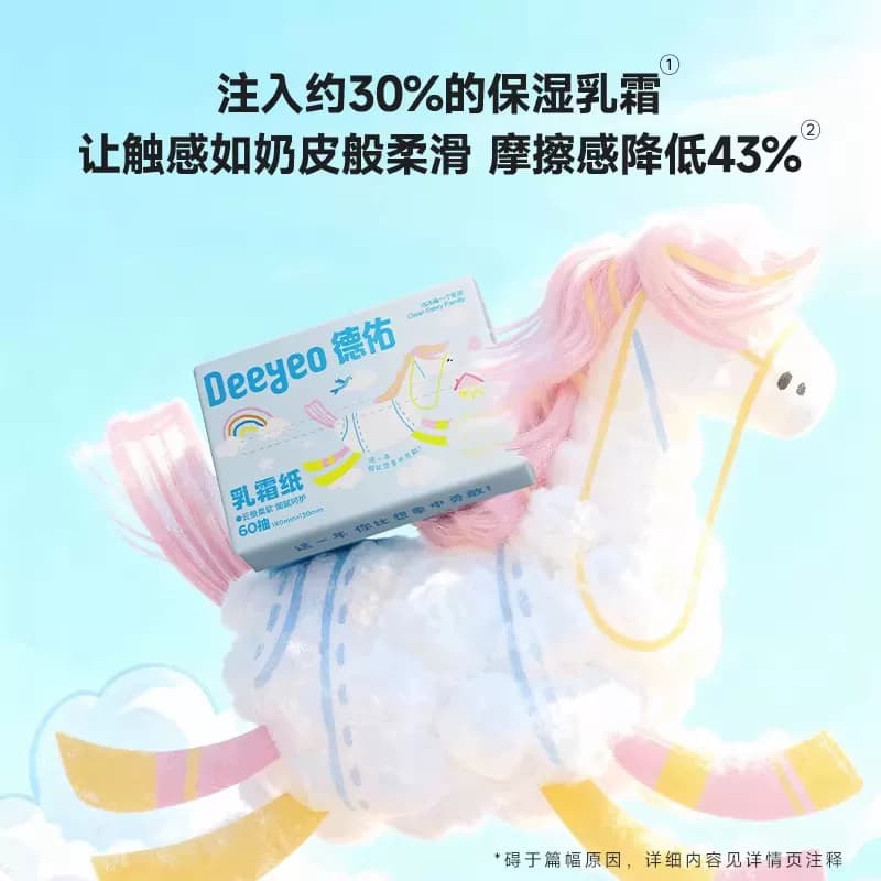 【详情页领券】德佑云柔巾乳霜纸婴儿柔纸巾婴儿保湿抽纸60抽小马 - 缩略图4