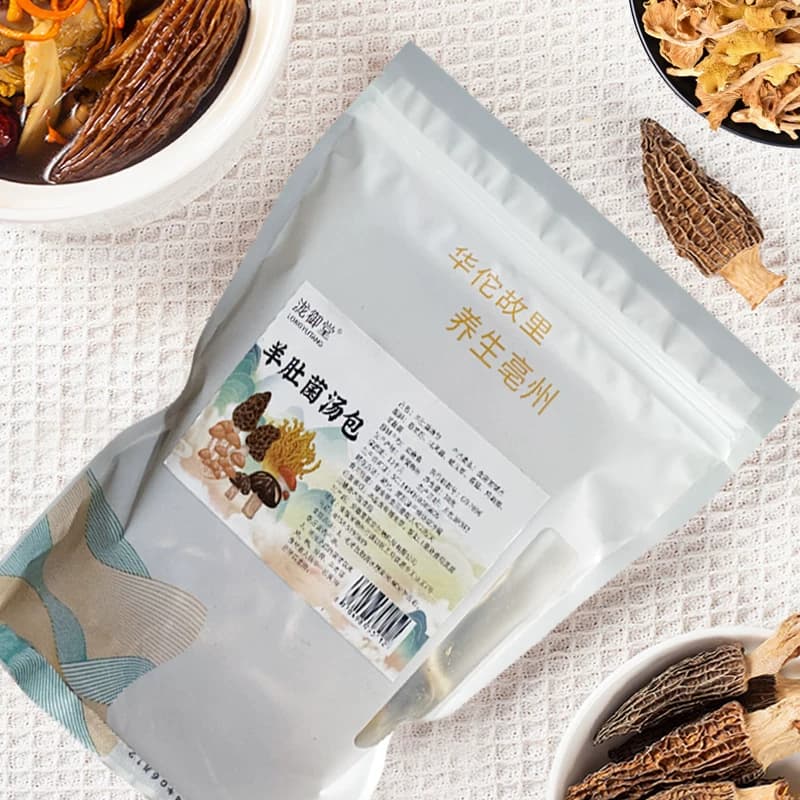 羊肚菌汤包羊肚菌鹿茸菇蛹虫草鸡油菌北风菌多种菌菇搭配30克/袋 - 缩略图2