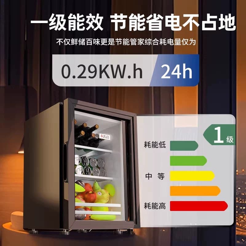 志高chigo冰吧家用小型客厅办公室饮料小冰箱冷藏柜茶叶保鲜柜 - 缩略图4