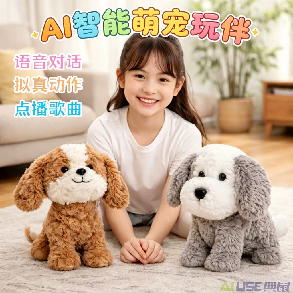 AI智能玩具机器狗宠物语音聊天动作唱歌玩伴早教益智儿童陪睡礼物 - 缩略图3