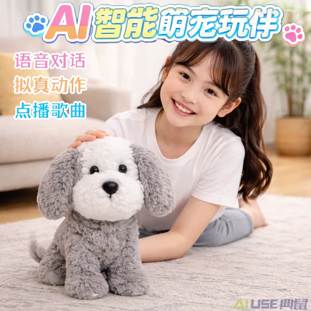 AI智能玩具机器狗宠物语音聊天动作唱歌玩伴早教益智儿童陪睡礼物 - 缩略图4