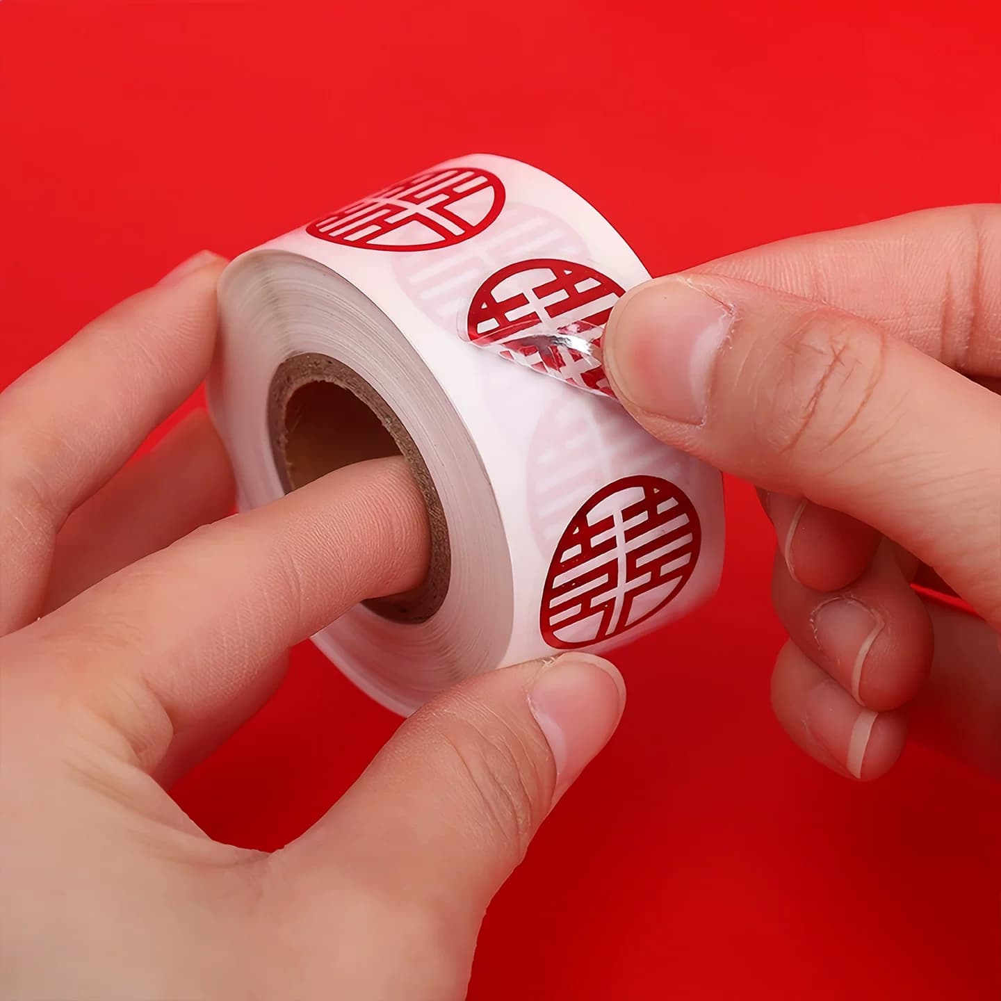 喜字贴结婚专用小喜字贴纸自带背胶封口贴婚礼不干胶贴婚庆用品 - 缩略图5