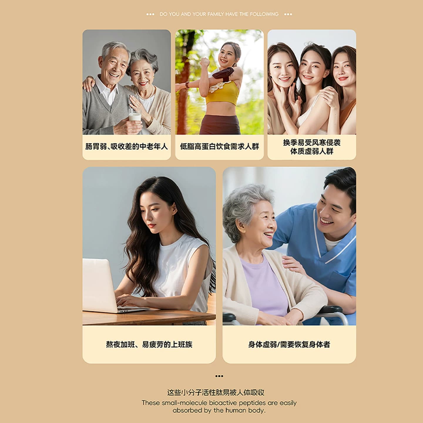 江太滋黄鸡低聚肽海参松茸饮小分子肽养生熬夜元气恢复补营养滋补 - 缩略图4