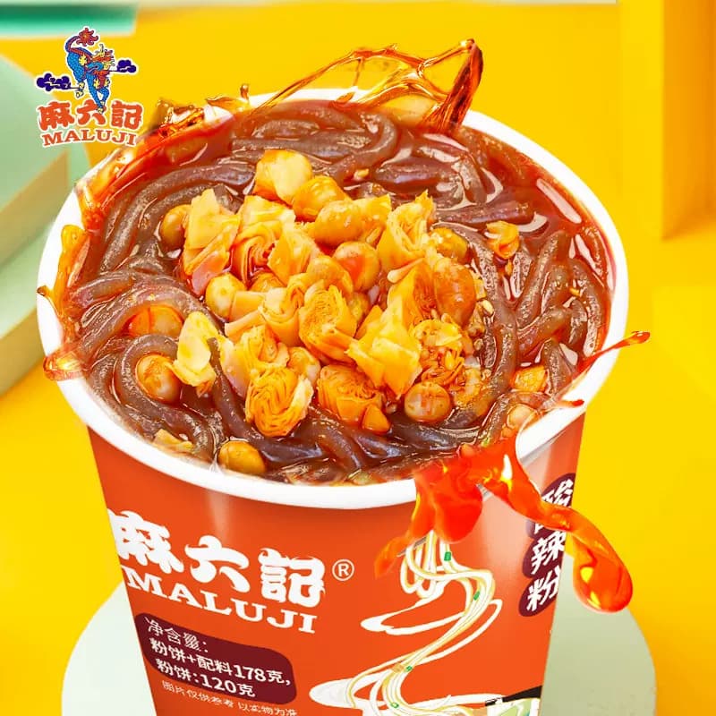 麻六记酸辣粉红薯粉方便速食宿舍休闲零食酸辣粉即食充饥夜宵 - 缩略图2