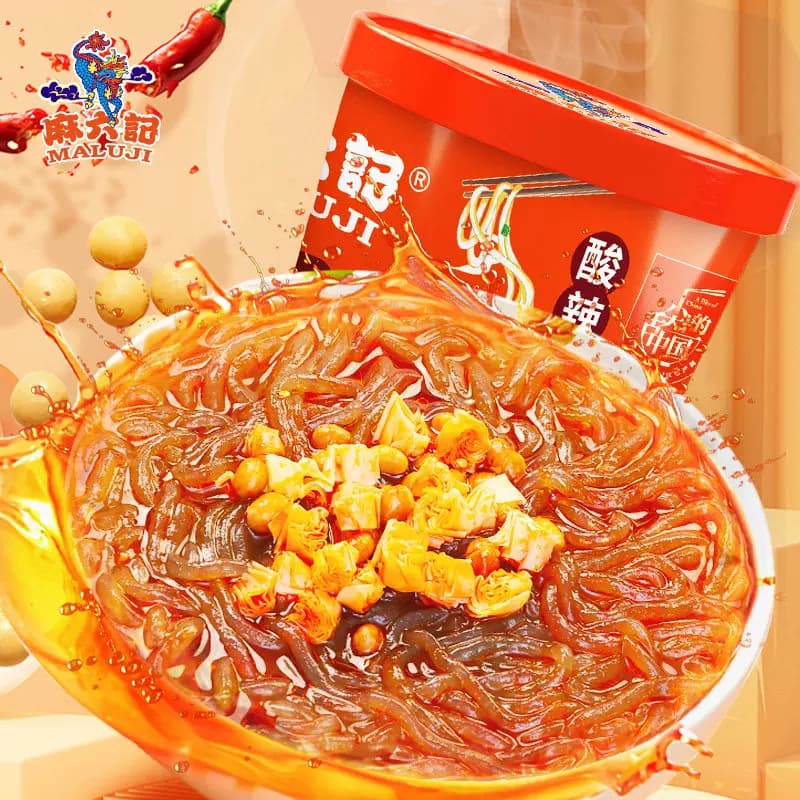 麻六记酸辣粉红薯粉方便速食宿舍休闲零食酸辣粉即食充饥夜宵 - 缩略图3
